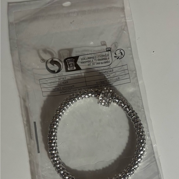 Metallic Silver Bracelet - Picture 2 of 2